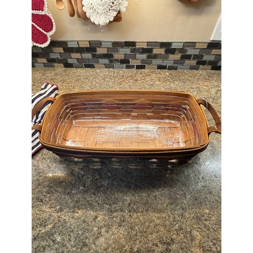 Longaberger Basket 1993 Crisco American Celebration Patriotic Liner Stars Stripe